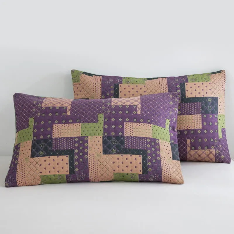 Vintage Patchwork Baumwollgaze Jacquard Bettdecke