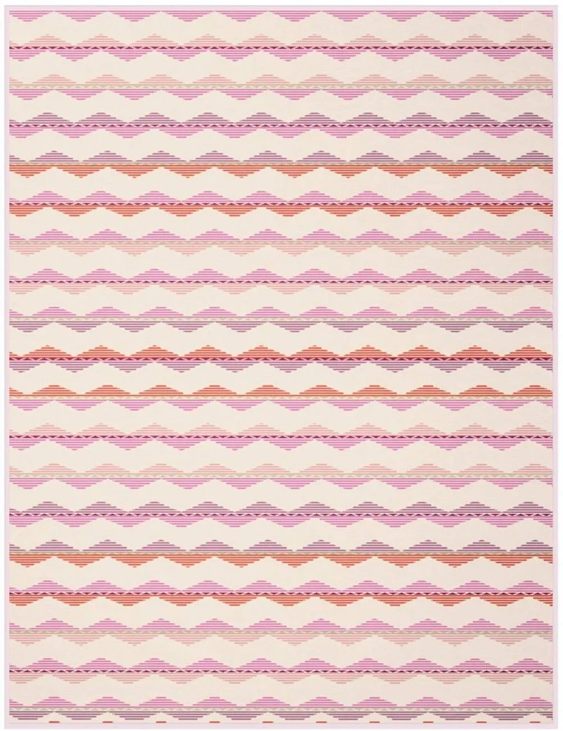 Biederlack Decke Colour ZickZack 150x200cm koralle