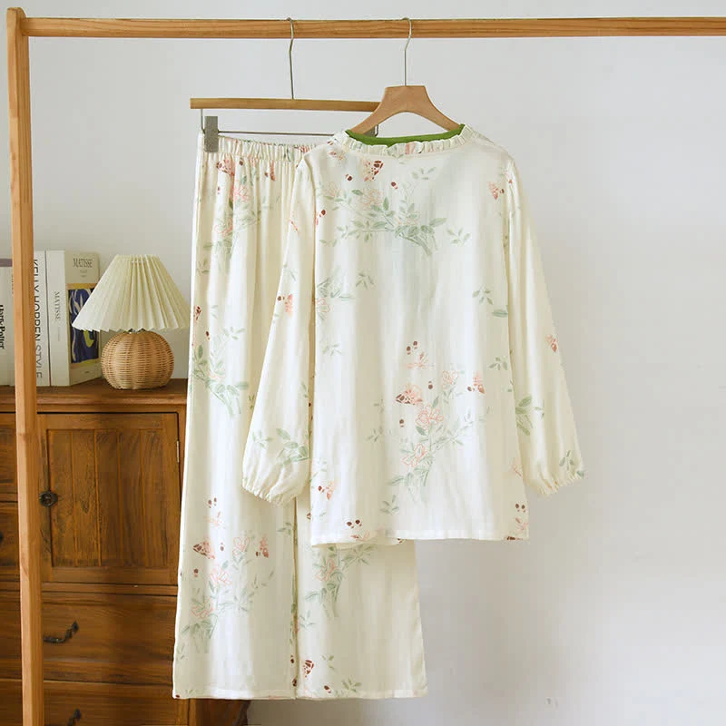 Rustikales Pyjama-Set aus Bambusfaser