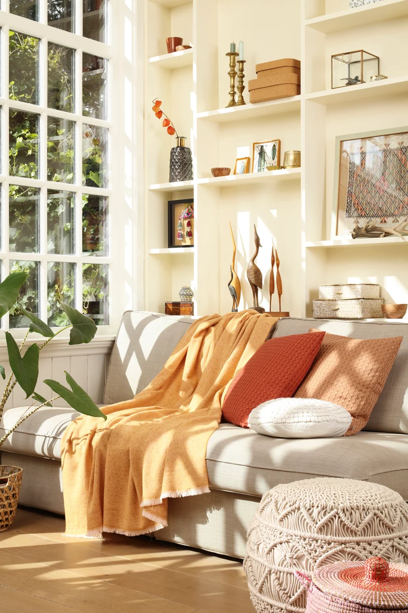 Biederlack Plaid ochre