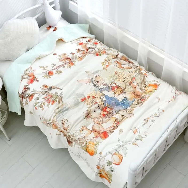 Baby-Märchen-Steppdecke aus reiner Baumwolle