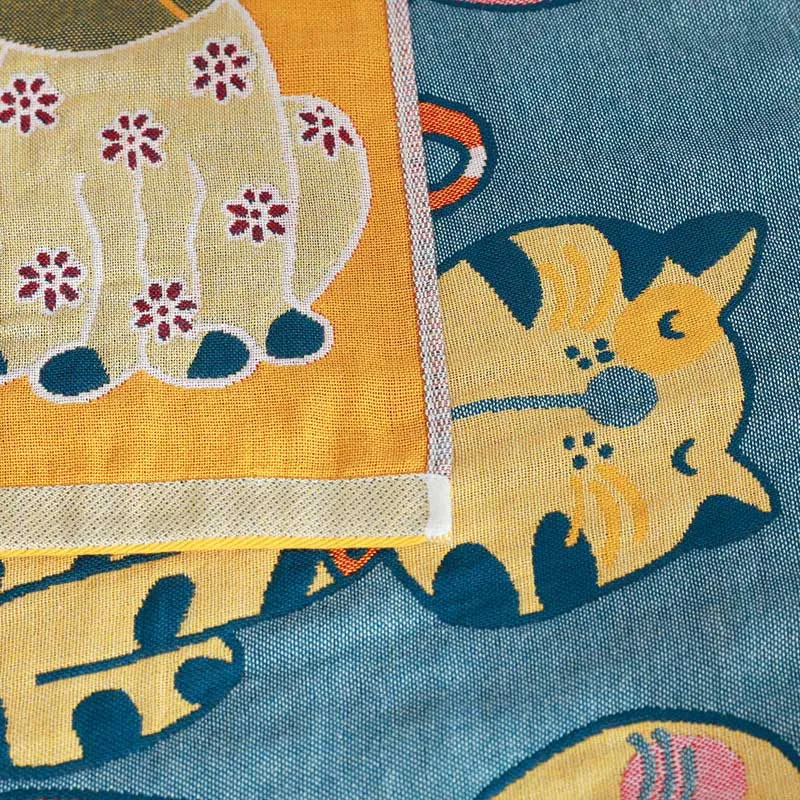 Ownkoti Katzen-Badetuch aus Baumwolle, Babydecke