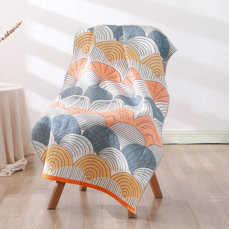 Ownkoti Badetuch aus Jacquard-Baumwolle mit Muscheldruck