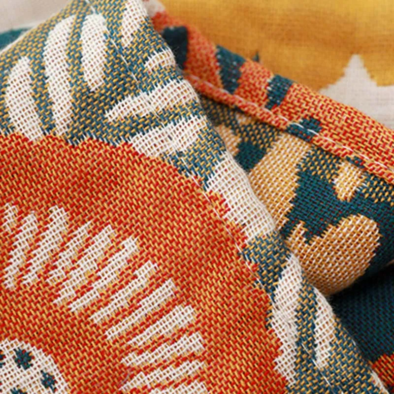 Ownkoti – Wendbares Badetuch mit Blumenmuster, farbenfroh