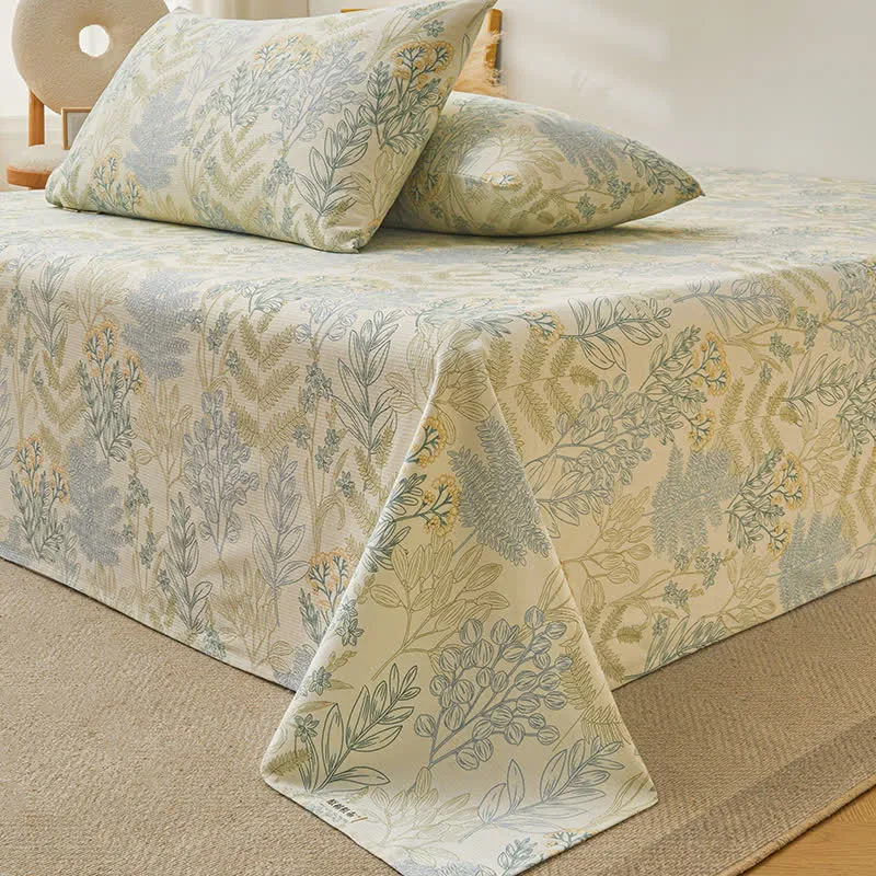 Elegante, weiche Bettdecke aus reiner Baumwolle mit Blumenmuster