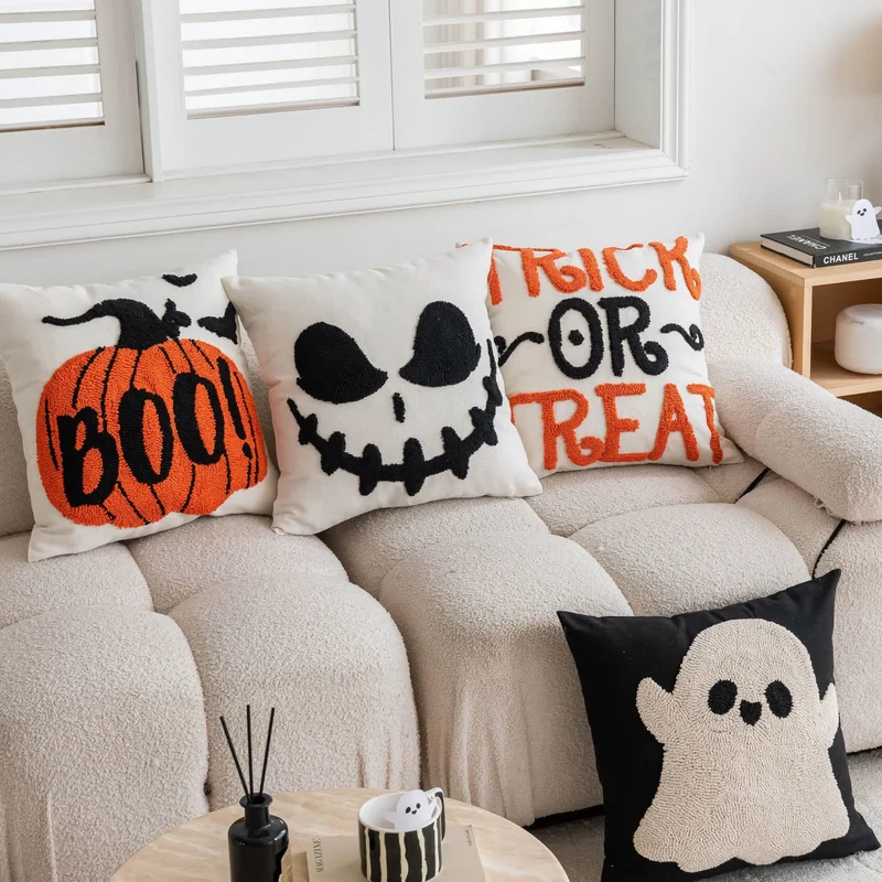 Moderner Halloween-Kissenbezug