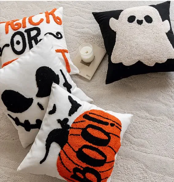 Moderner Halloween-Kissenbezug
