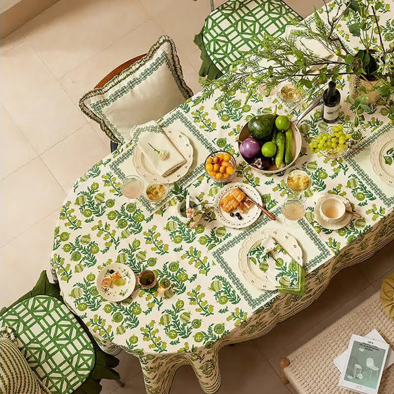Wasserdichte, erfrischende, weiche Tischdecke mit Blumenmuster