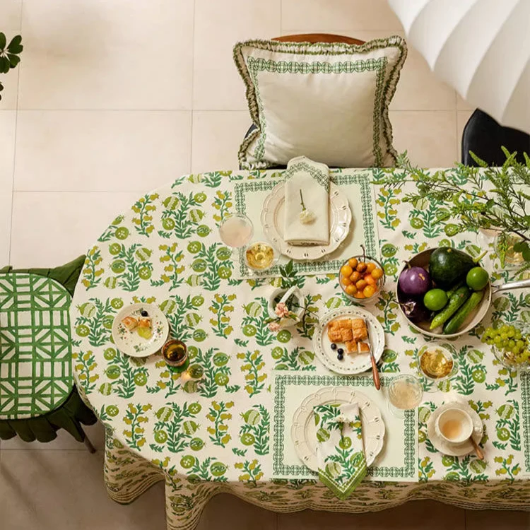 Wasserdichte, erfrischende, weiche Tischdecke mit Blumenmuster