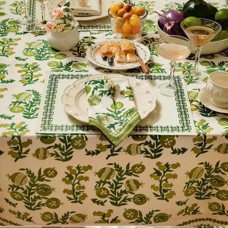 Wasserdichte, erfrischende, weiche Tischdecke mit Blumenmuster