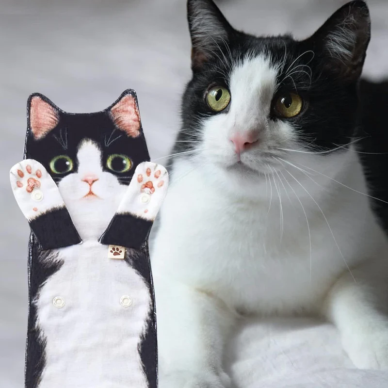 Handtuch mit Katzenmotiv zum Aufhängen für Küche und Bad