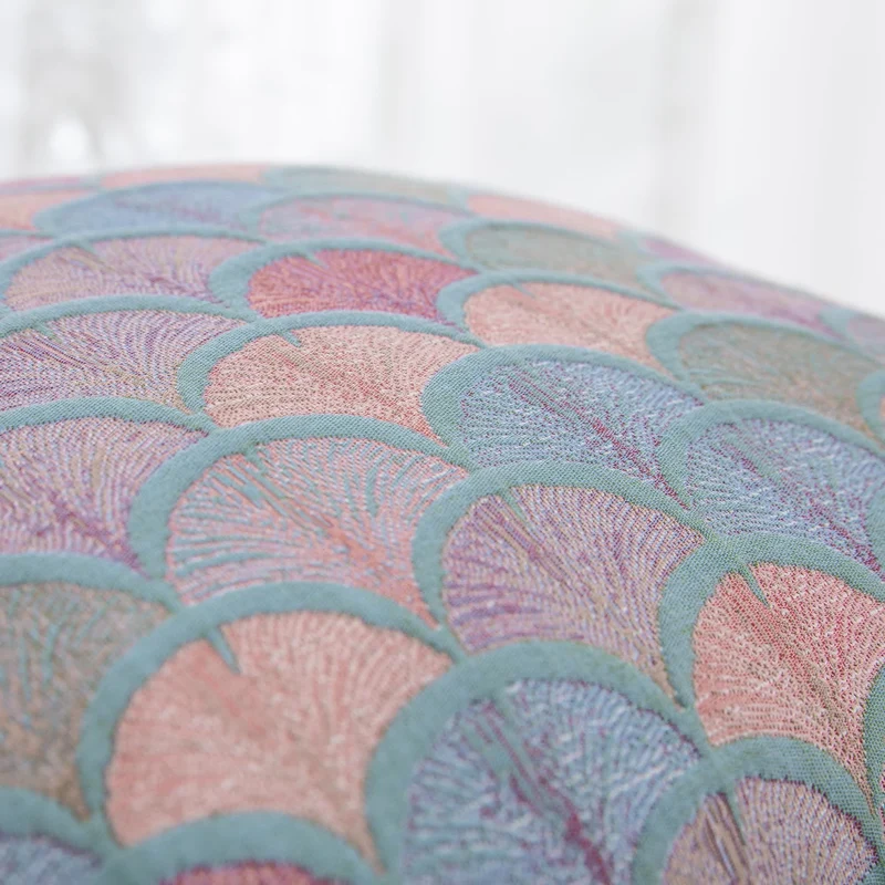 Jacquard-Kissenbezüge aus Baumwollgaze mit Fischschuppenmotiv (2 Stück)