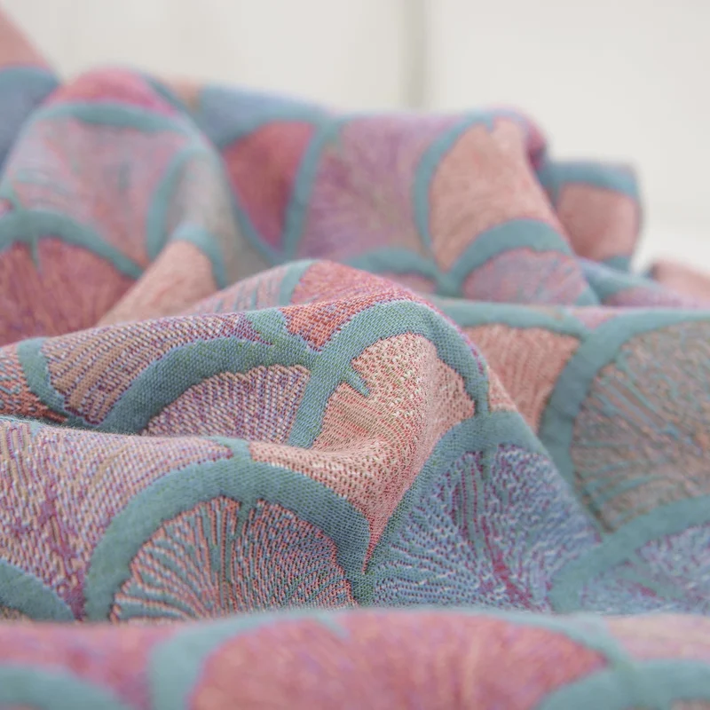 Jacquard-Kissenbezüge aus Baumwollgaze mit Fischschuppenmotiv (2 Stück)