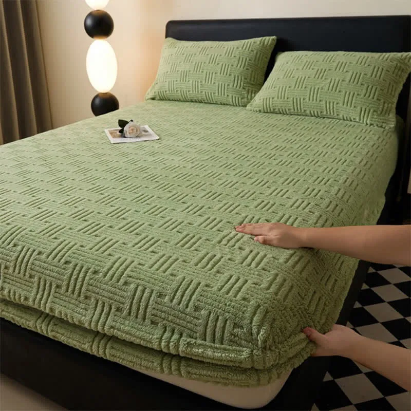Einfaches, warmes Winter-Spannbettlaken aus Fleece