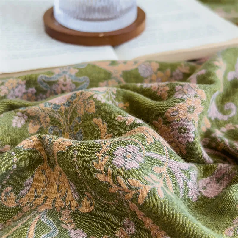 Elegantes Spannbettlaken aus Baumwollgaze im Vintage-Stil