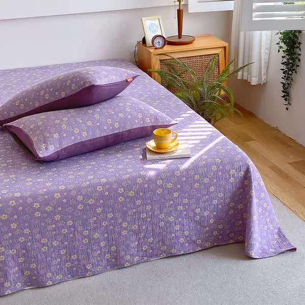 Bettlaken aus reiner Baumwolle im ländlichen Stil