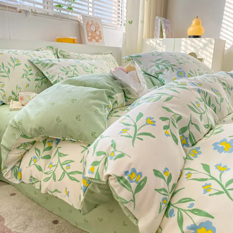 Refresh Floral Bettwäscheset aus reiner Baumwolle (4-teilig)