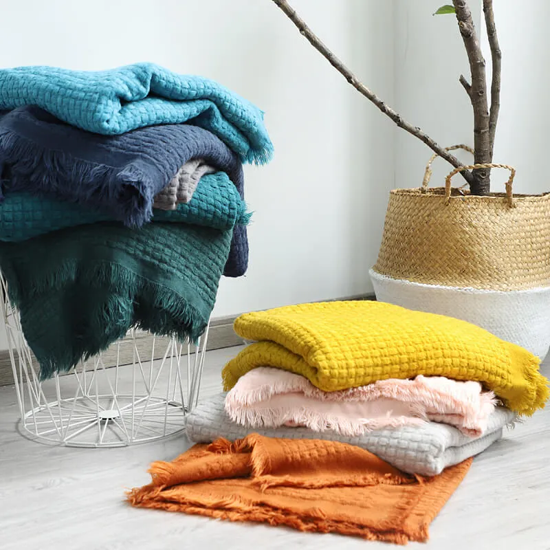 Ownkoti Home Decor – Bequeme Sofadecke in Volltonfarbe