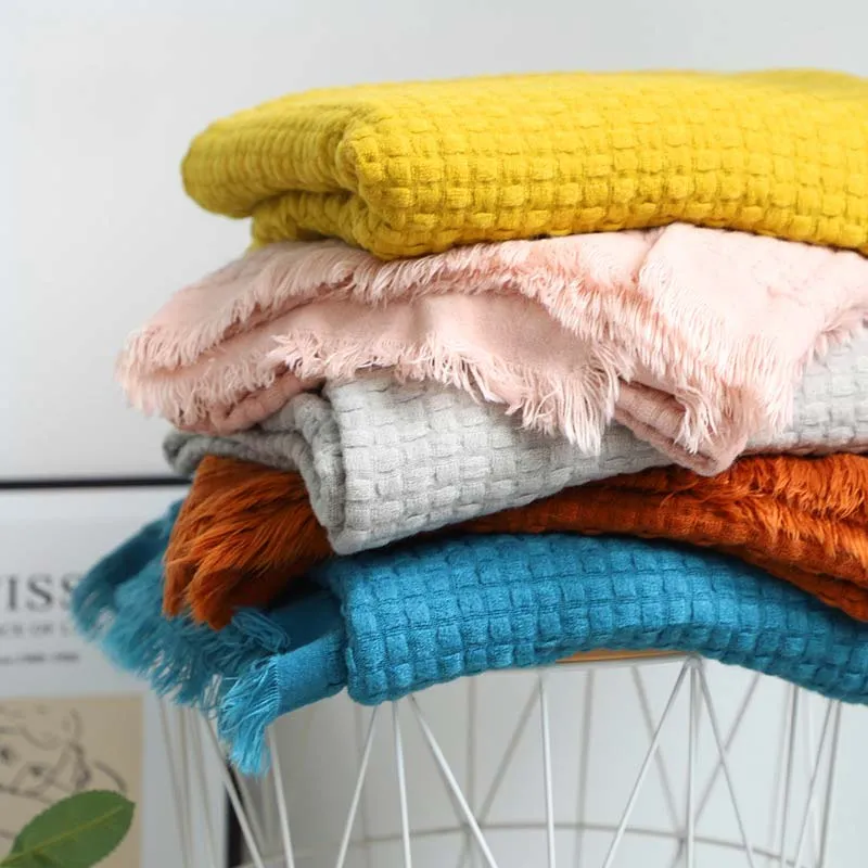 Ownkoti Home Decor – Bequeme Sofadecke in Volltonfarbe