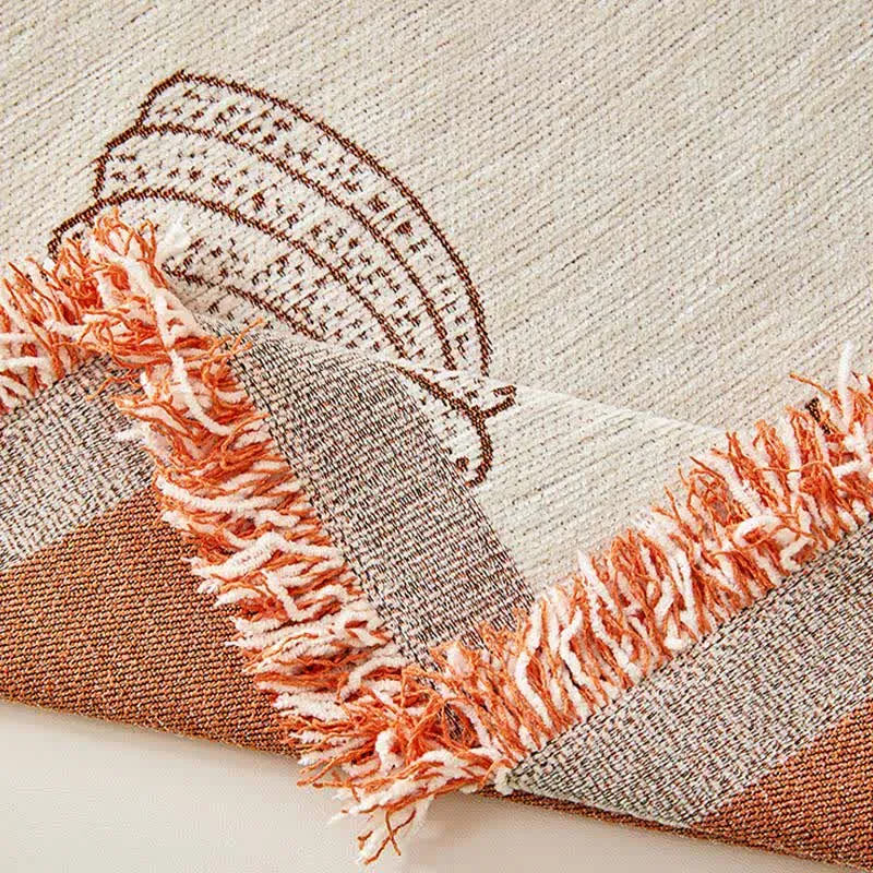 Wendbarer Chenille-Sofabezug „Kürbis“