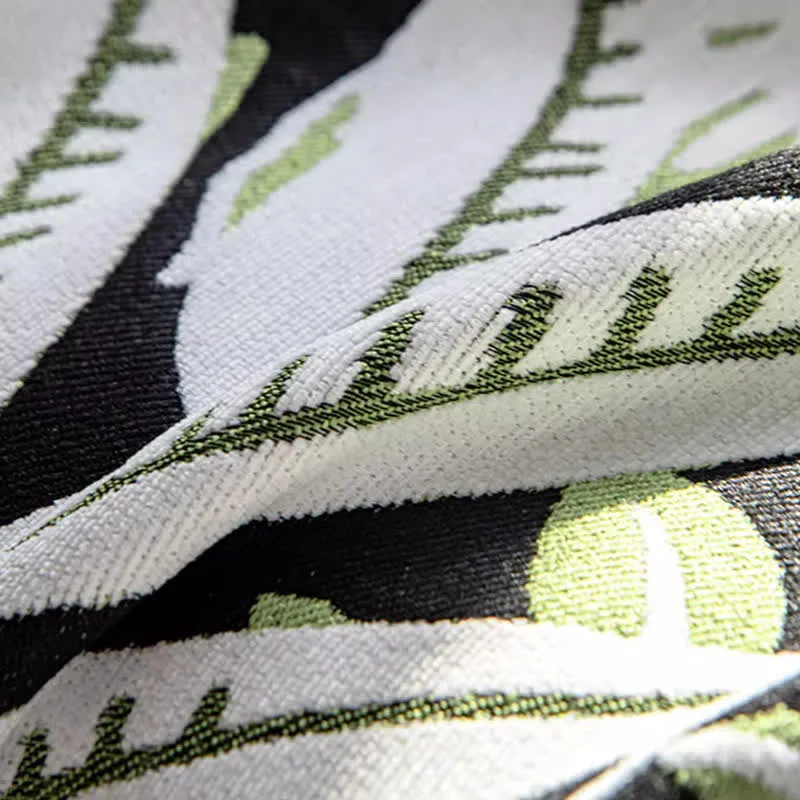 Sofabezug aus Chenille mit Quasten im Vintage-Stil „Rainforest“