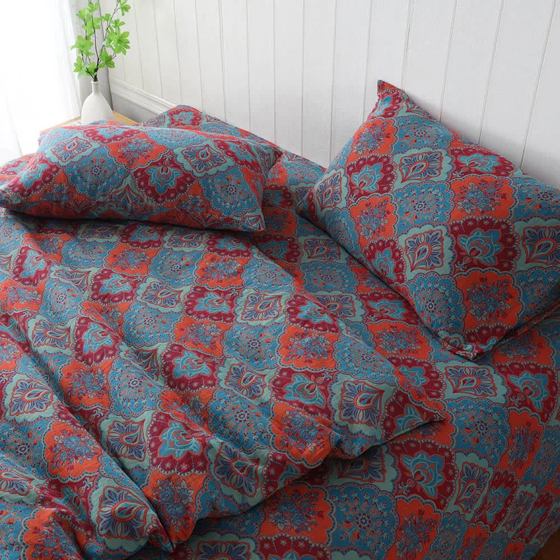 Atmungsaktive Vintage-Kissenbezüge aus Baumwollgaze (2 Stück)