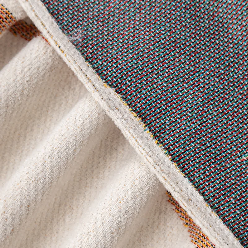 Rustikaler, rutschfester Sofabezug aus Chenille mit Kürbismotiv