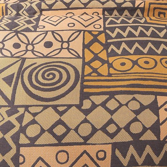 Sofadecke aus Baumwollgaze im Bohemian-Stil mit geometrischem Muster
