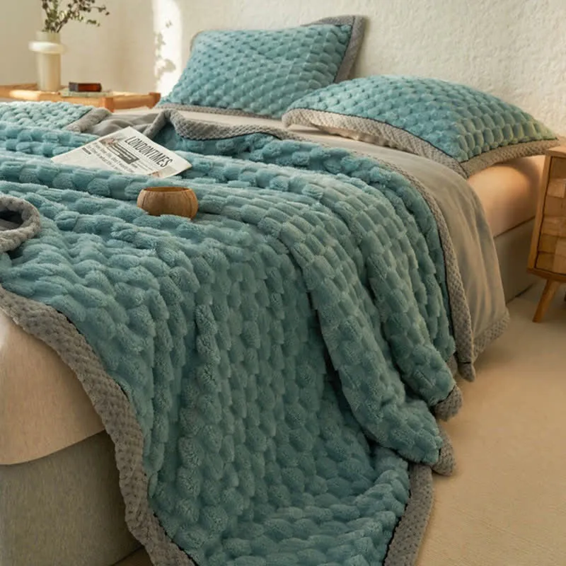 Einfache, weiche Fleece-Bettbezugdecke