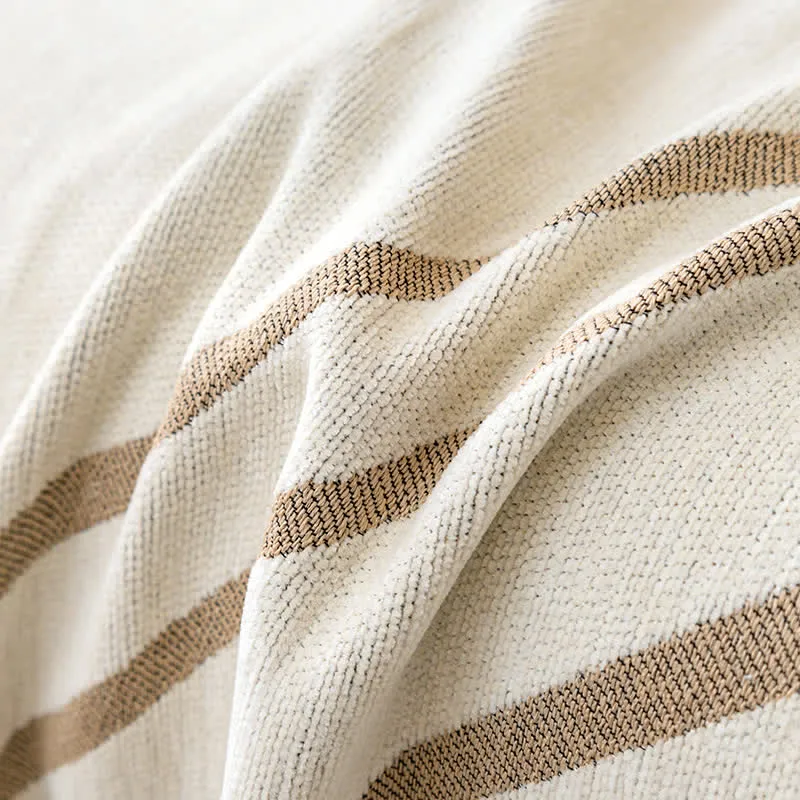 Chenille Simple Style Line Wendbarer Sofabezug