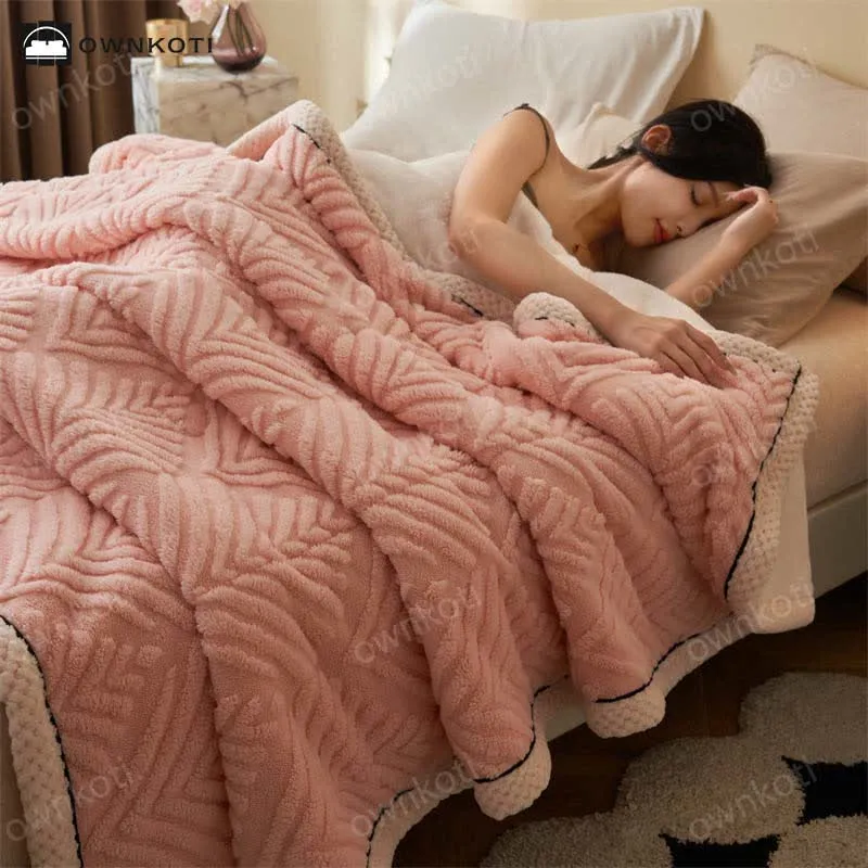 Einfache weiche Überwurfdecke aus doppeltem Fleece