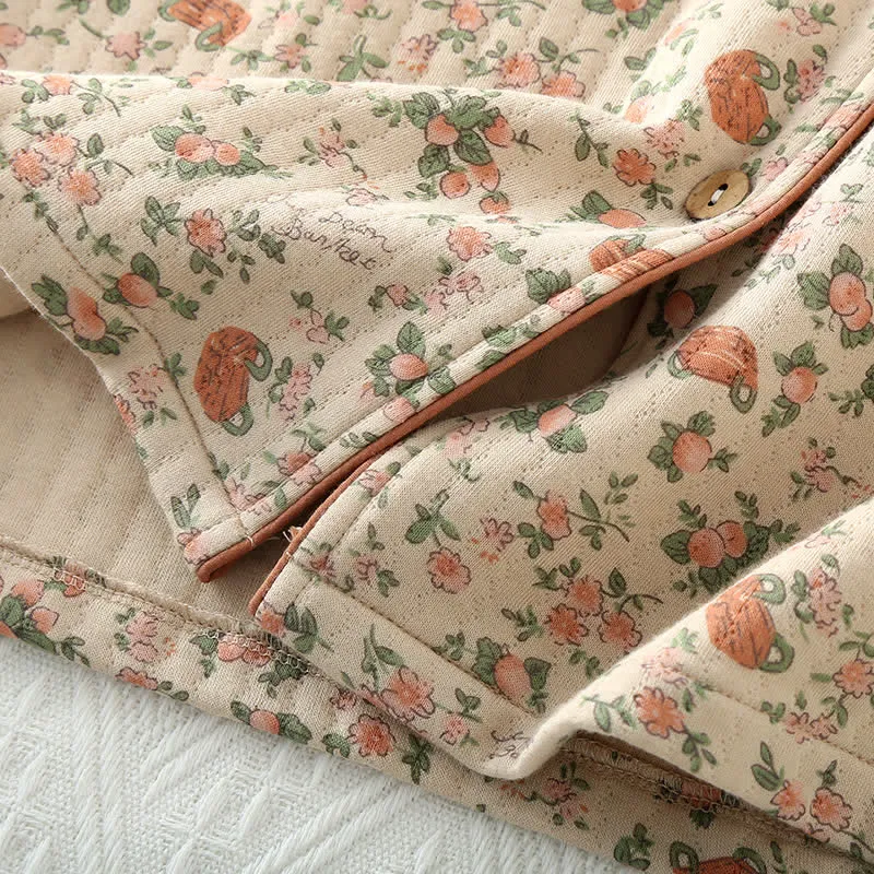 Rural Rose Air Loungewear-Set aus Baumwolle