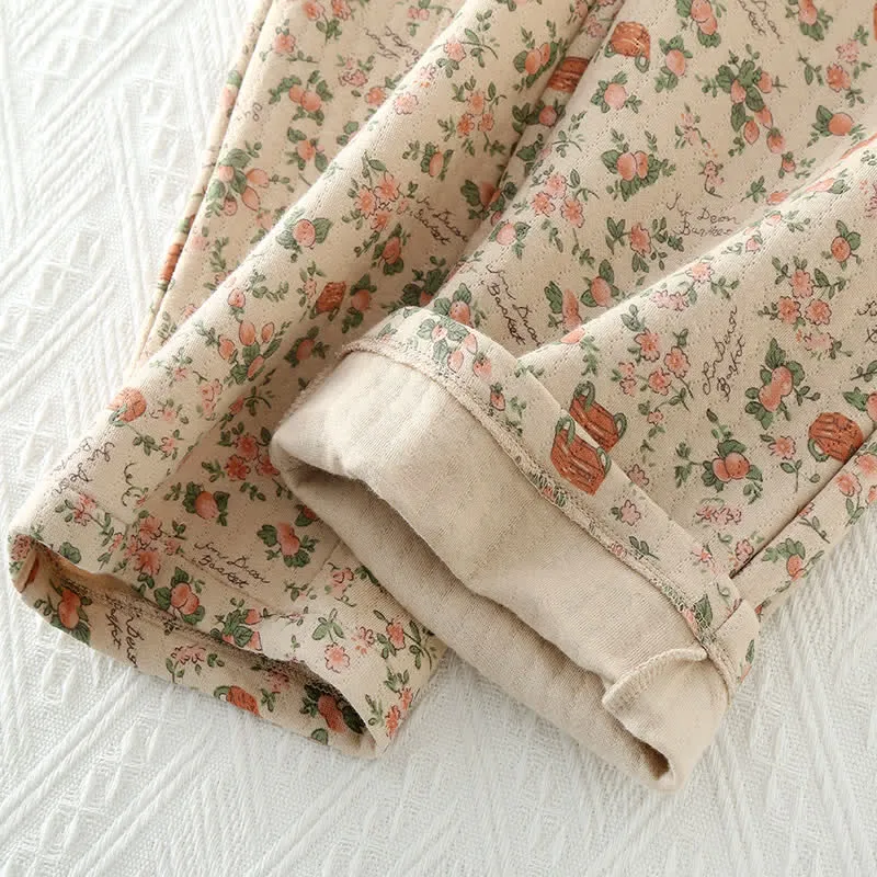 Rural Rose Air Loungewear-Set aus Baumwolle
