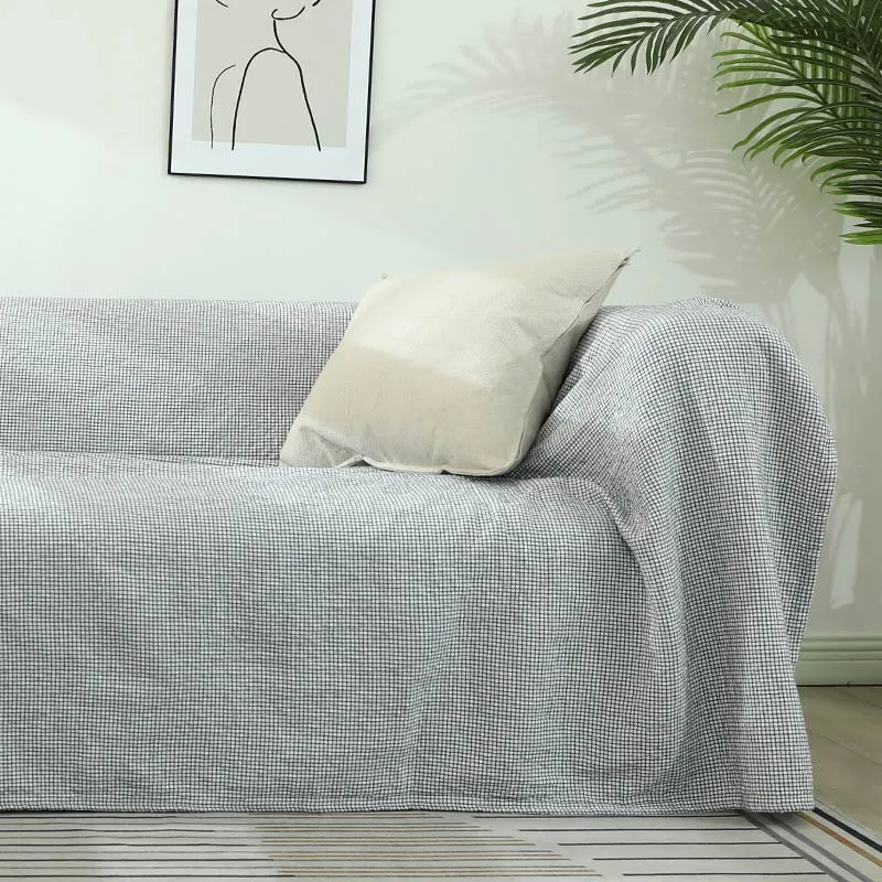 Ownkoti Plaid Sofadecke Gaze Sofabezug