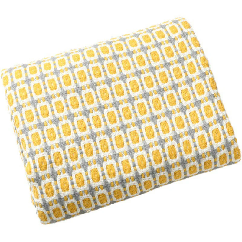 Ownkoti Gestrickte Sofadecke Couchdecke mit Quasten
