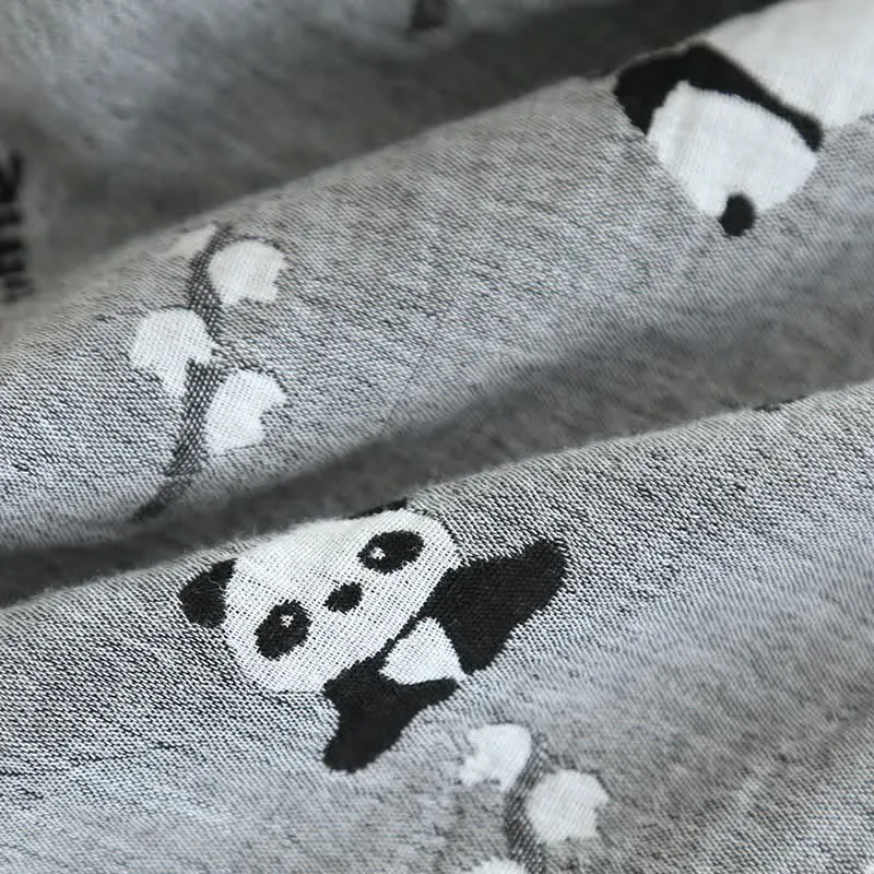 Süßes Pyjama-Set aus Baumwolle mit Panda-Motiv