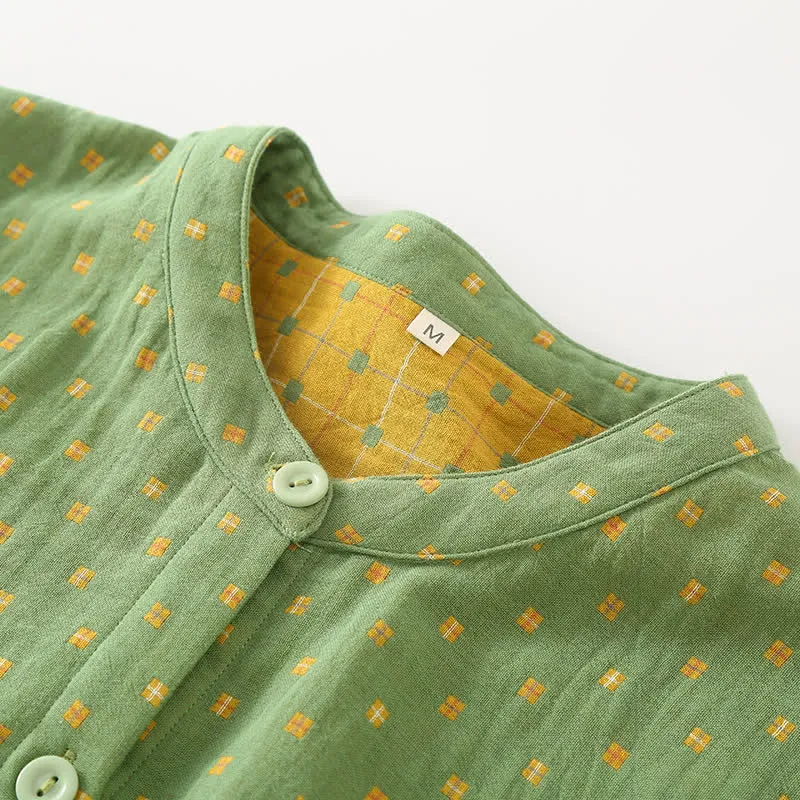 Pyjama-Set aus weichem Baumwollgaze mit Knopfleiste