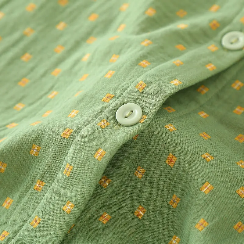 Pyjama-Set aus weichem Baumwollgaze mit Knopfleiste