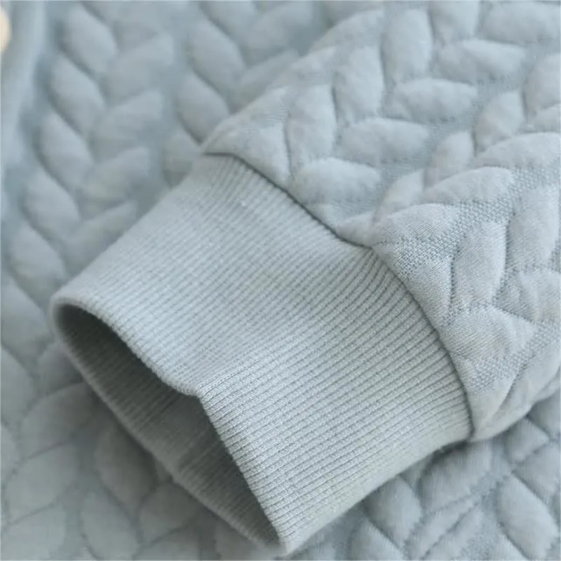 Einfaches Pyjama-Set aus Air Cotton mit Rundhalsausschnitt