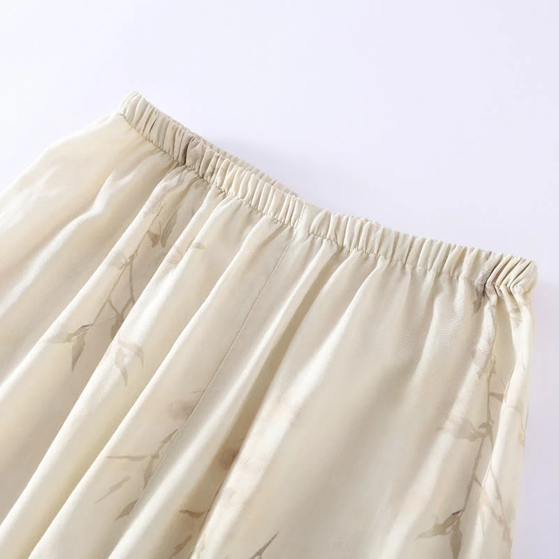 Pyjama-Set aus Bambusfaser mit Vintage-Bambusdruck