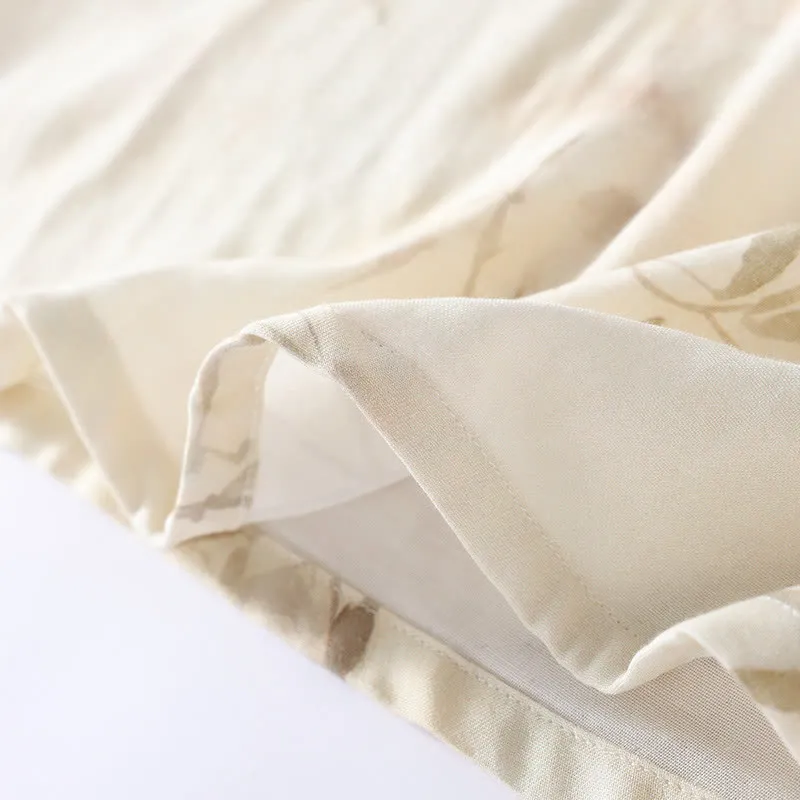 Pyjama-Set aus Bambusfaser mit Vintage-Bambusdruck