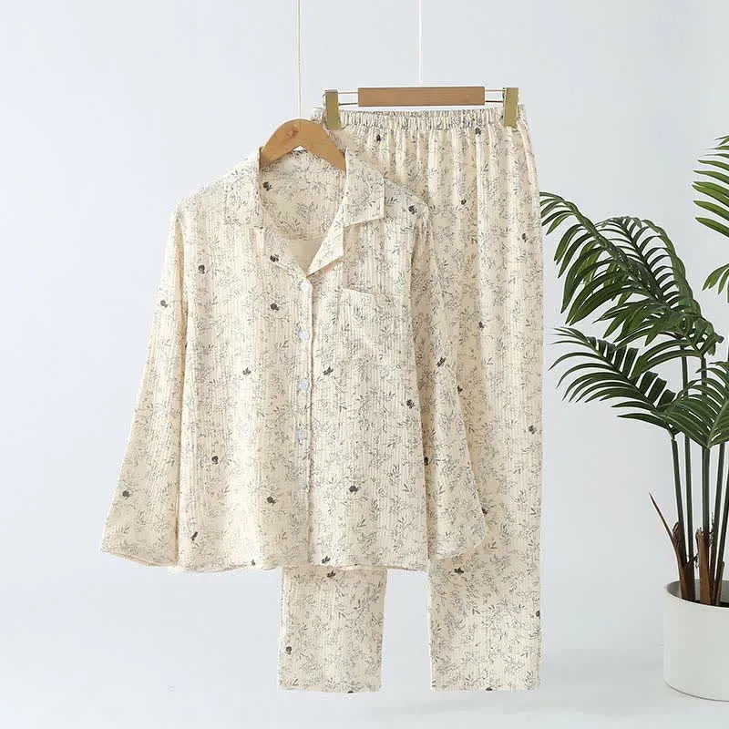 Loungewear-Set aus reiner Baumwolle im Waldstil