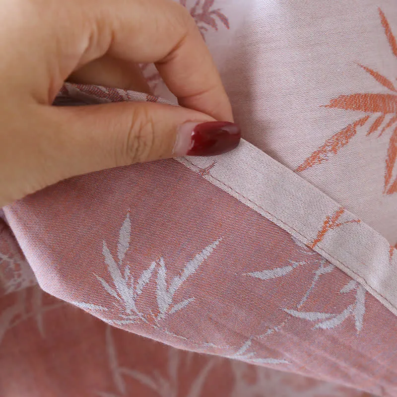 Vintage Jacquard Bambus Baumwollgaze Nachthemd